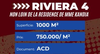 VENTE DE TERRAIN COCODY RIVIERA 4