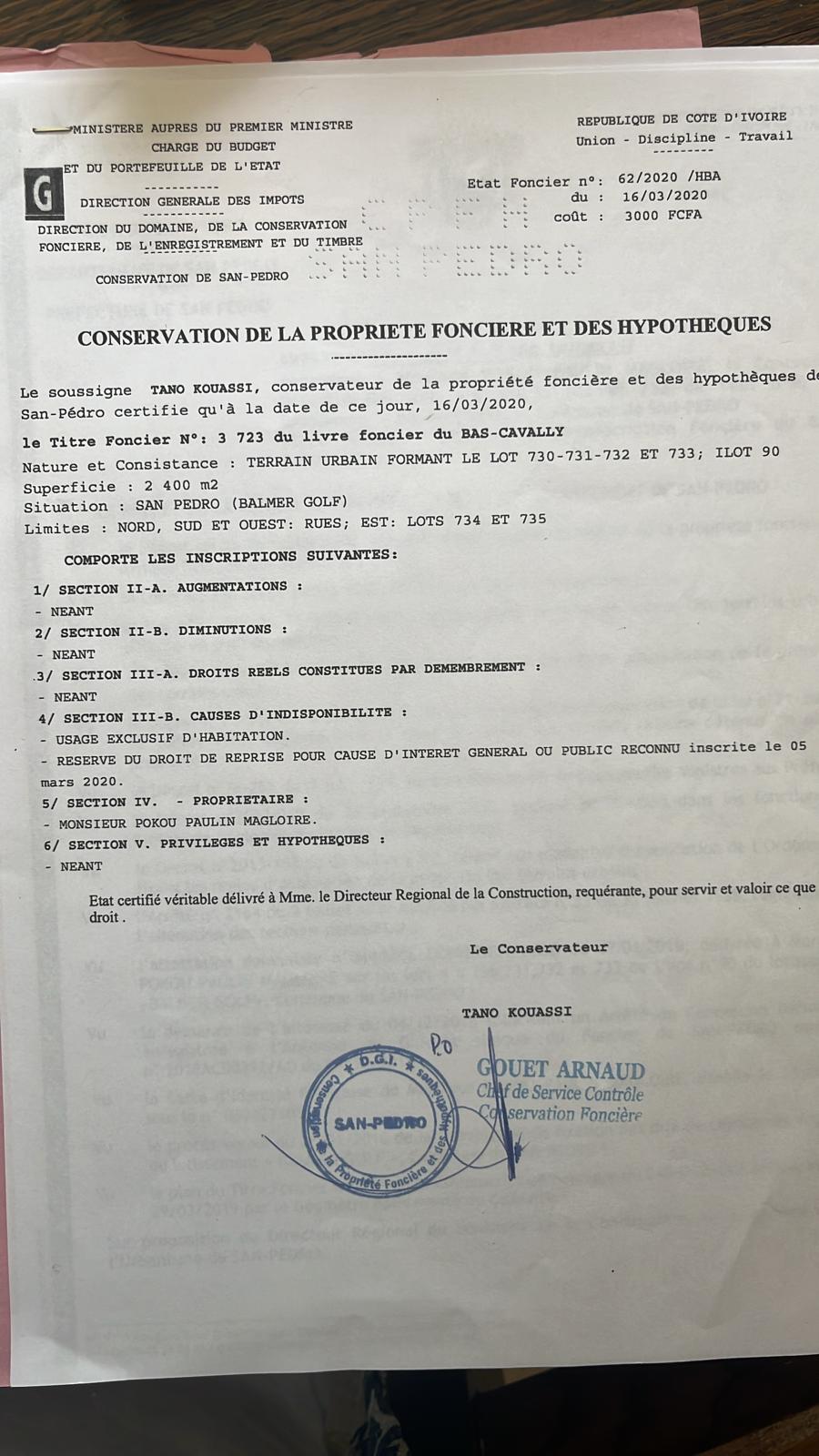 Terrains 600 m² à vendre – San Pedro Balmer-GOLF, San Pedro