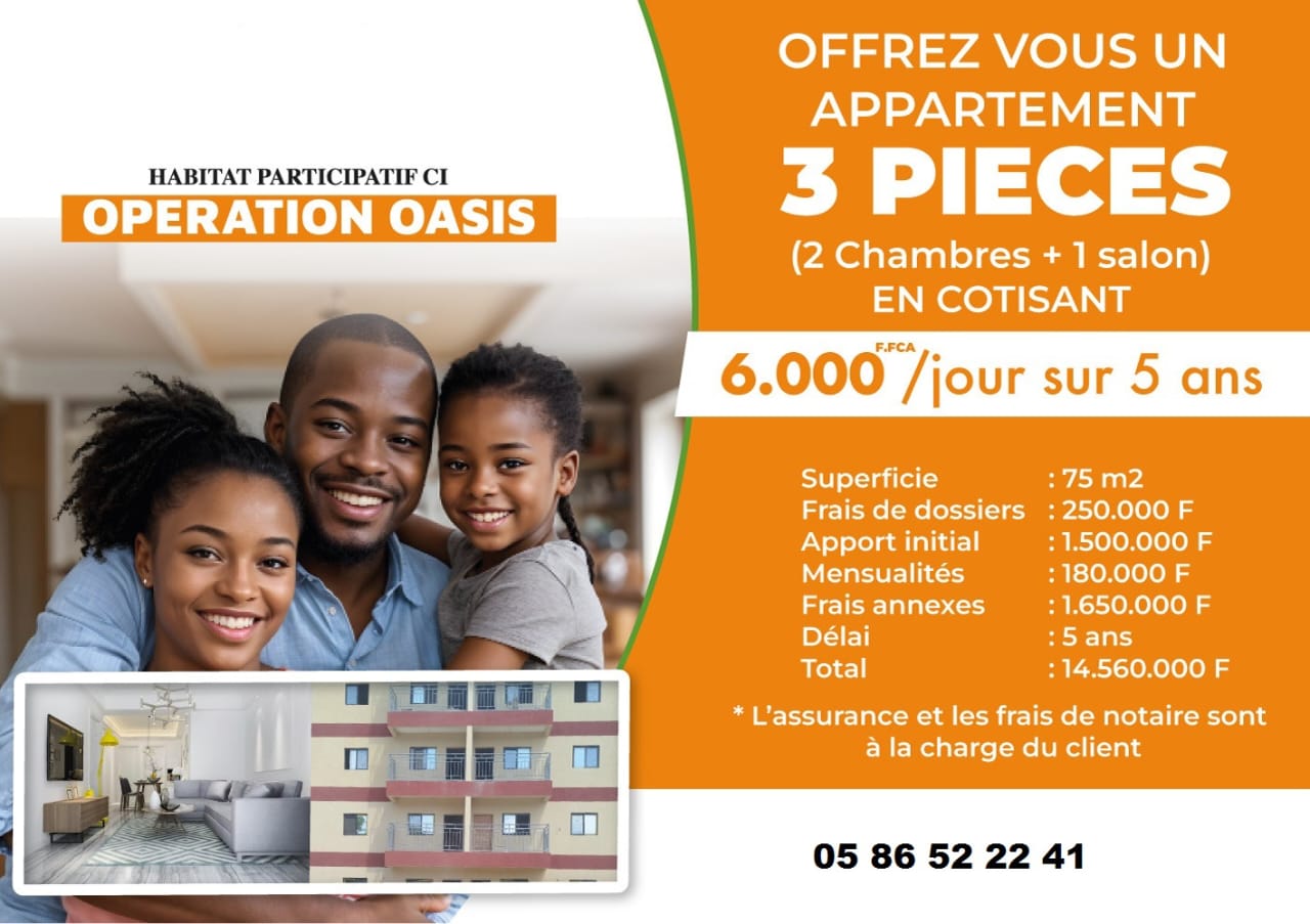 Immeuble d&rsquo;appartements à vendre – Anani, Port-Bouët