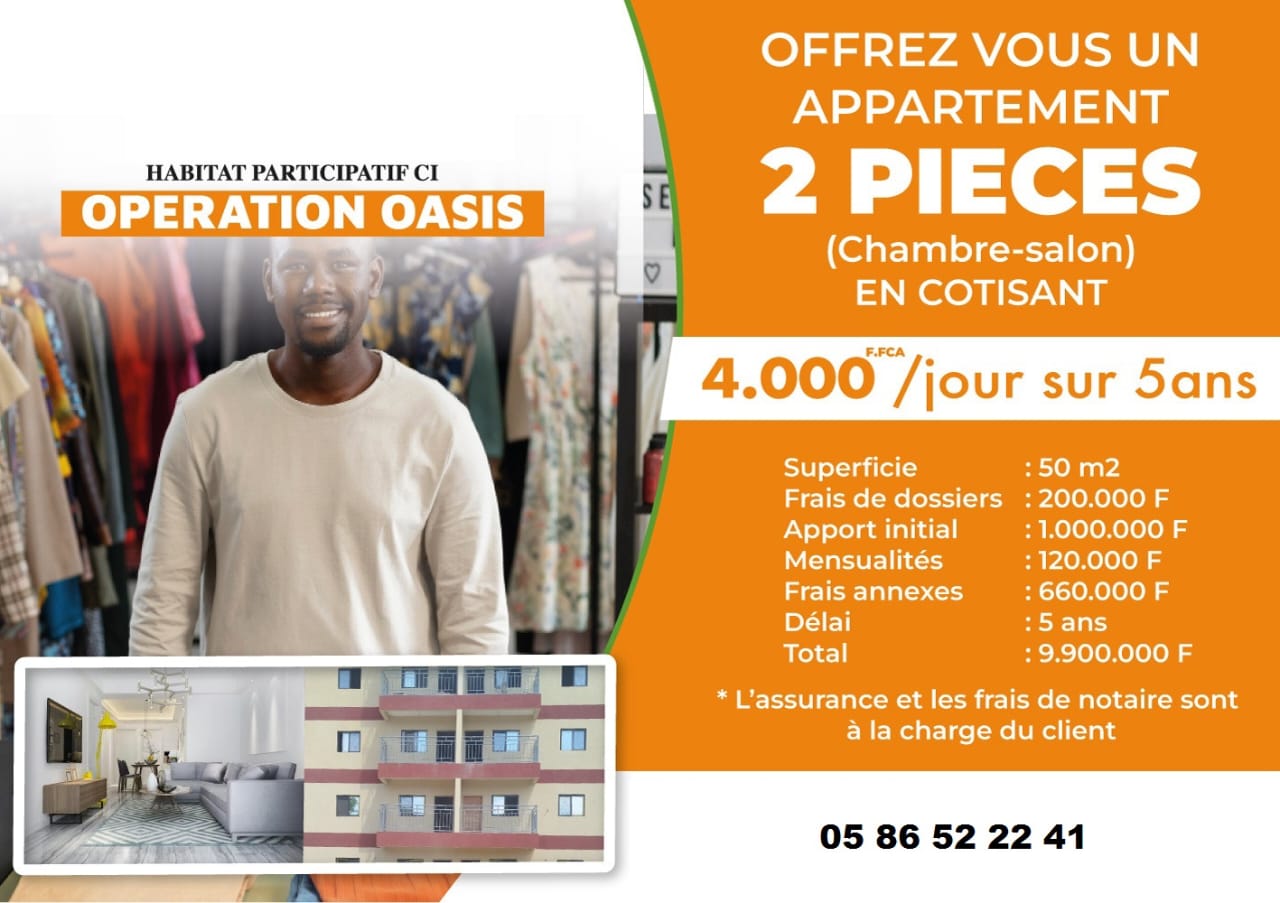 Immeuble d&rsquo;appartements à vendre – Anani, Port-Bouët
