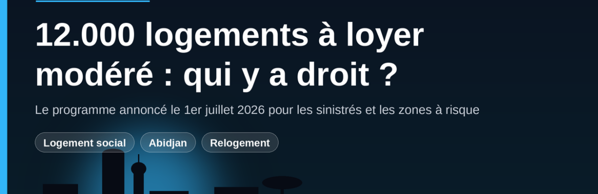 12.000 logements à loyer modéré pour les sinistrés et les déguerpis : qui y a droit ?