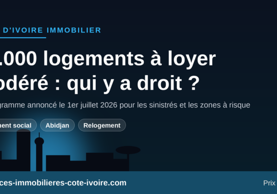 12.000 logements à loyer modéré pour les sinistrés et les déguerpis : qui y a droit ?