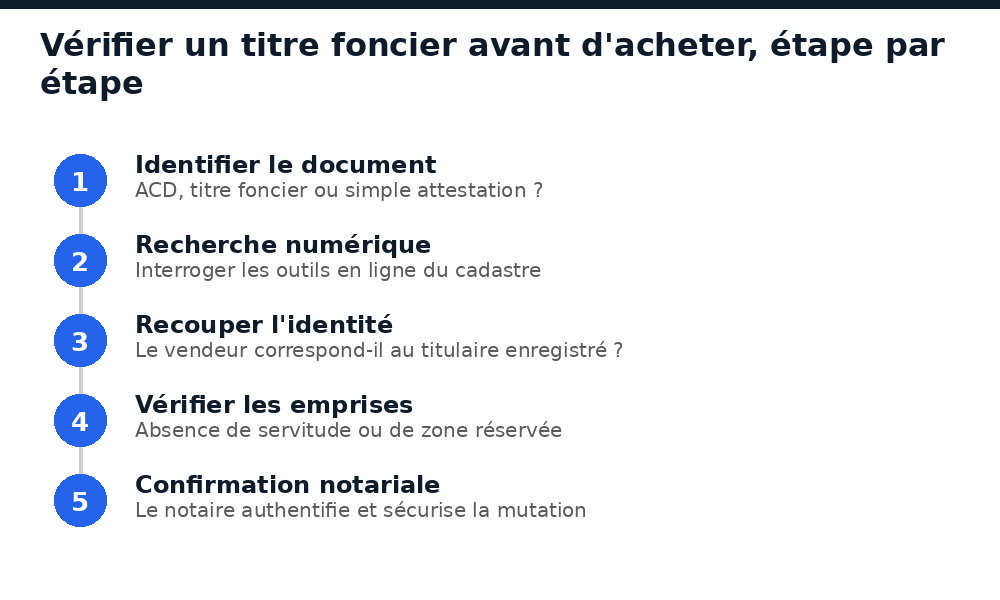 Étapes pour vérifier un titre foncier avant d'acheter en Côte d'Ivoire