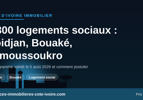 4 300 logements sociaux et économiques à Abidjan, Bouaké et Yamoussoukro : qui peut postuler ?