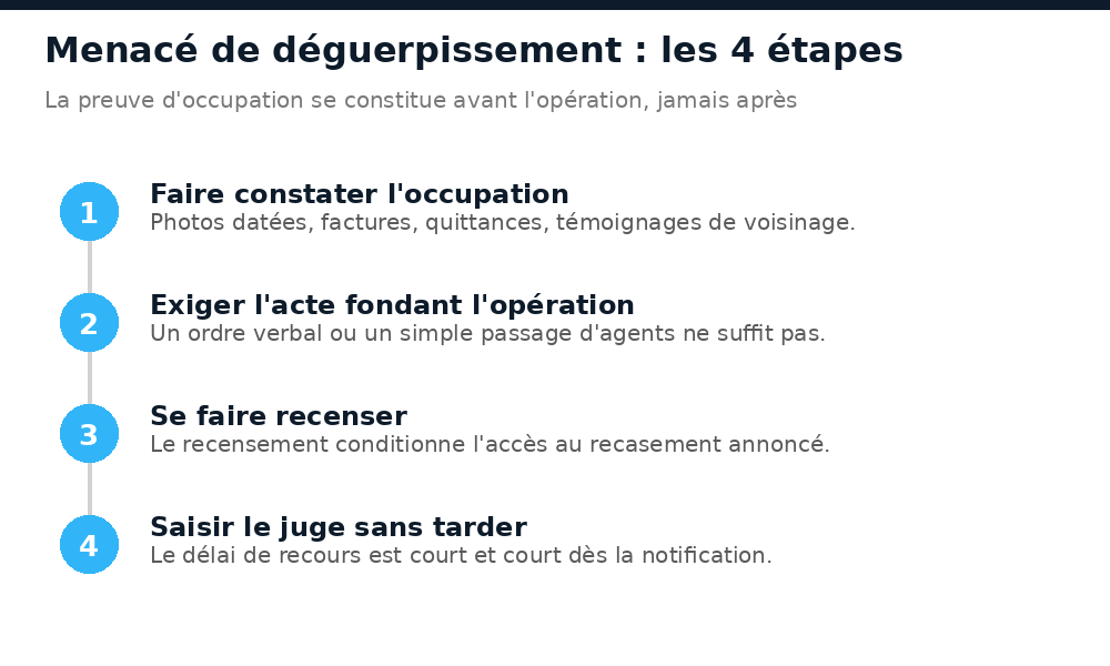 Quatre étapes à suivre quand on est menacé de déguerpissement à Abidjan